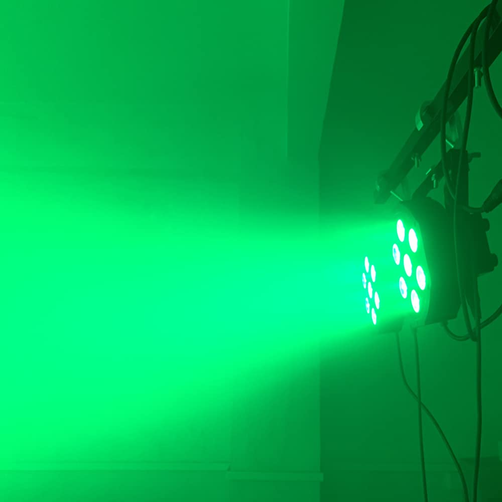 LED Par Light Stage Lights 7x12W Uplights with Strict Testing 4in1 RGBW LED Par Lights Sound Activated DMX512 Control Bright DJ