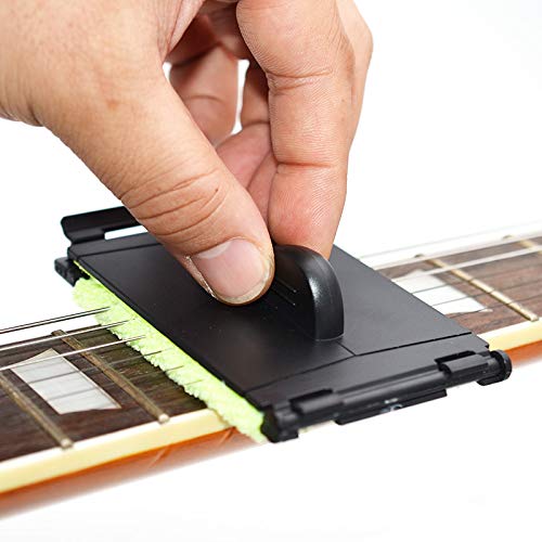 SAPHUE Guitar String Cleaner Clean Fretboard Cloth Tool Scrubber for Cleaning Maintenance Care Kit for Violin/Bass/Ukulele/Elect