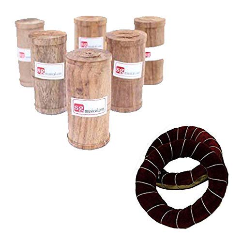 Sg Musical Handmade Indian Handmade - 1 Tabla Ring Set(Binnu), 6 Dayan Gatta Combo | Tabla Accessories