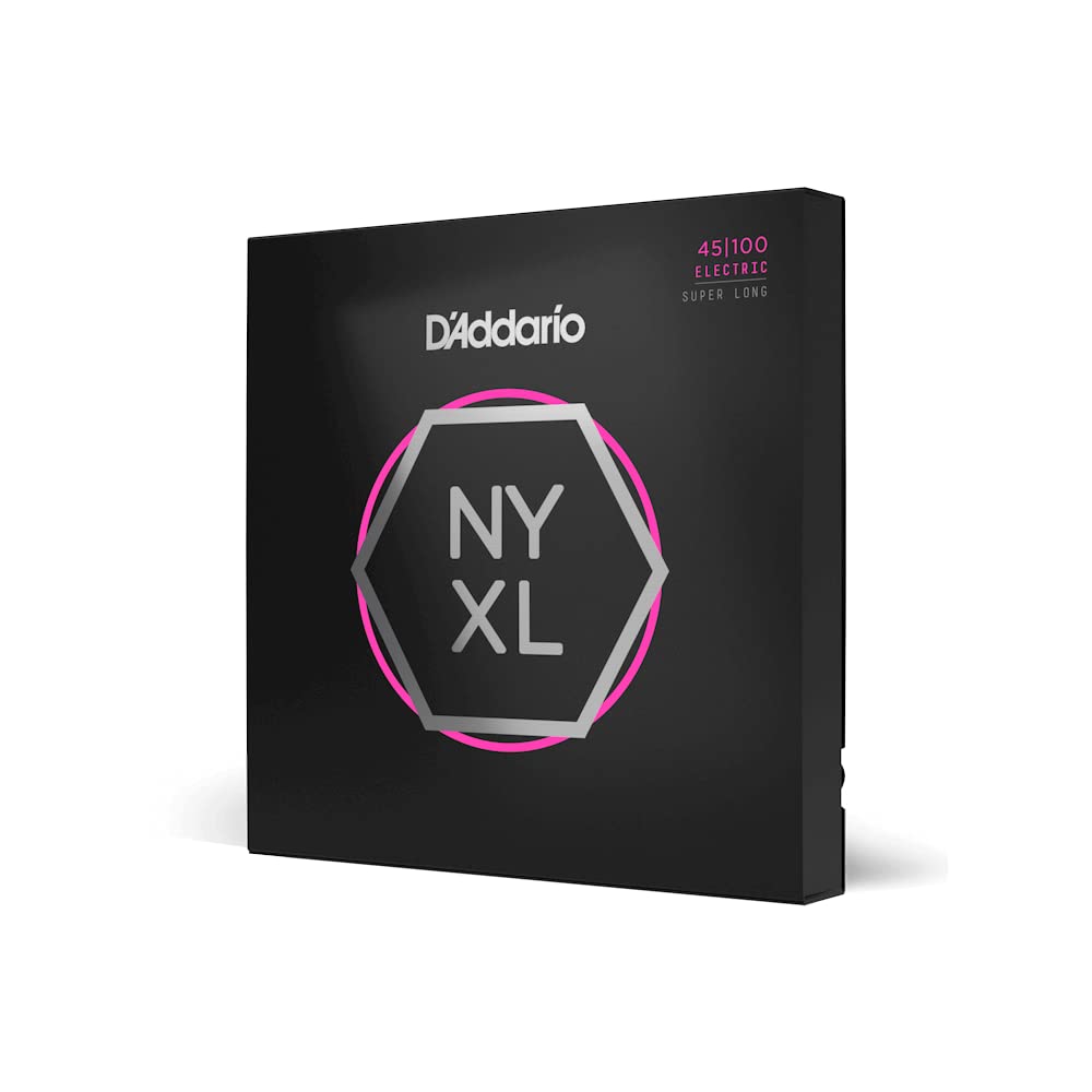 Daddario Bass Guitar Strings - Nyxl Bass Strings - Nyxl45100Sl - Unrivaled Strength, Tuning Stability, Enhanced Response - For 4