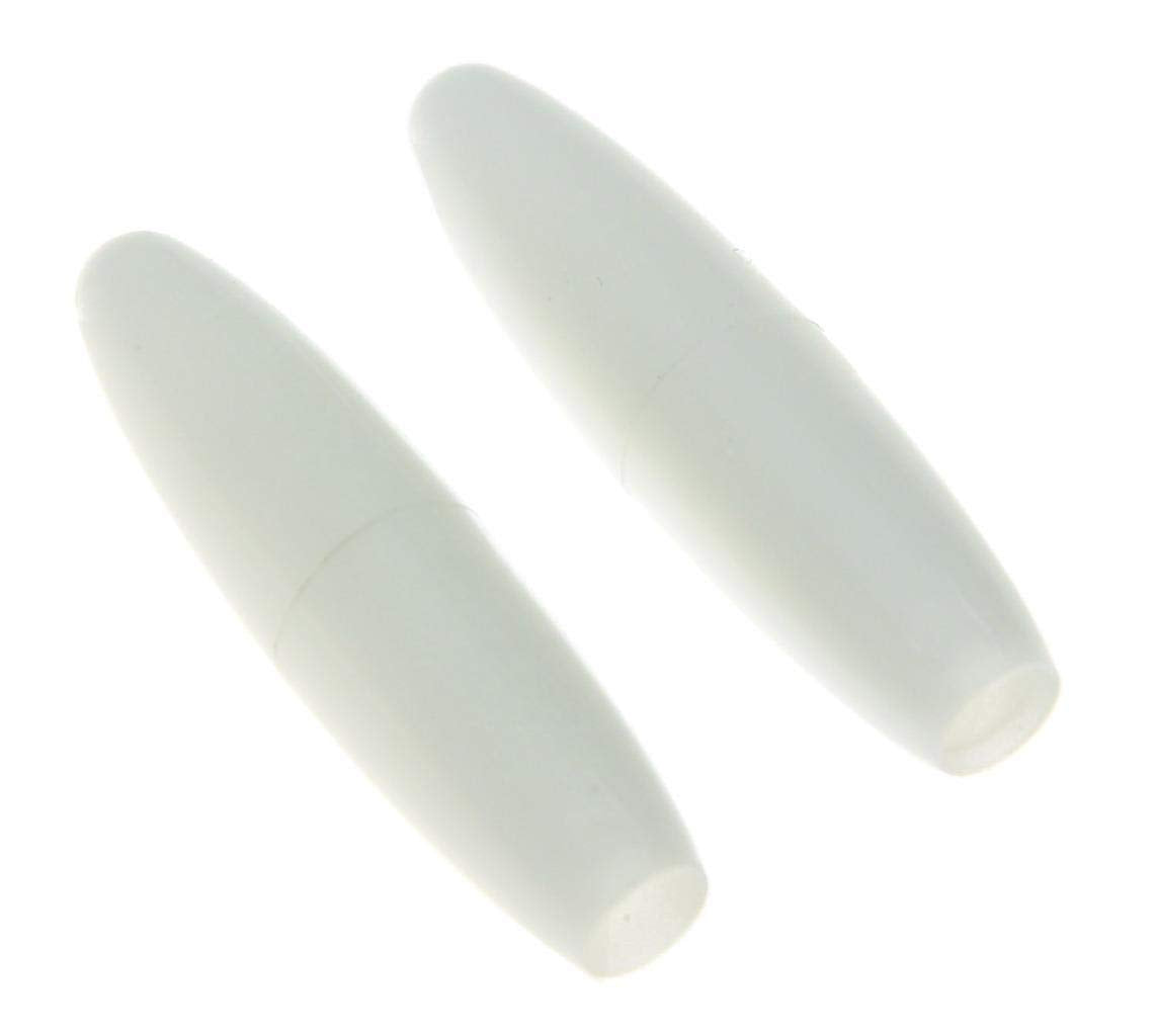 KAISH 2pcs White 5mm ST Strat Guitar Tremolo Trem Arm Tip Whammy Bar Cap for Stratocaster
