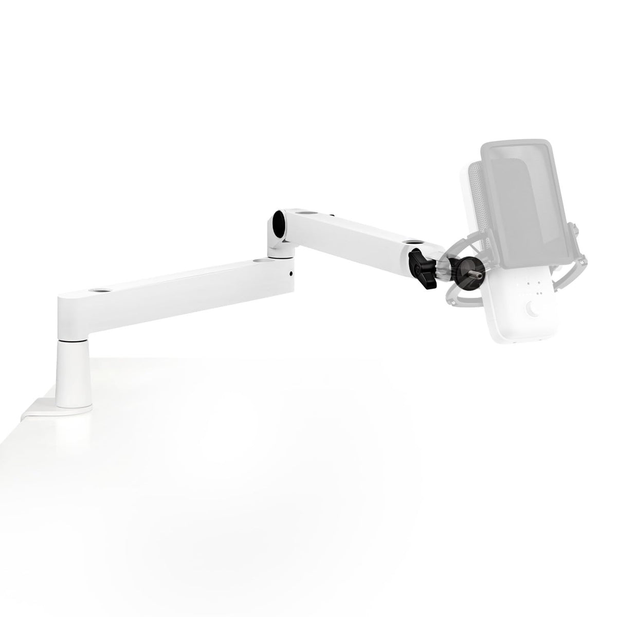 Elgato Wave Mic Arm Lp White - Premium Low Profile Microphone Arm With Cable Management, Desk Clamp, Versatile Mounting And Full