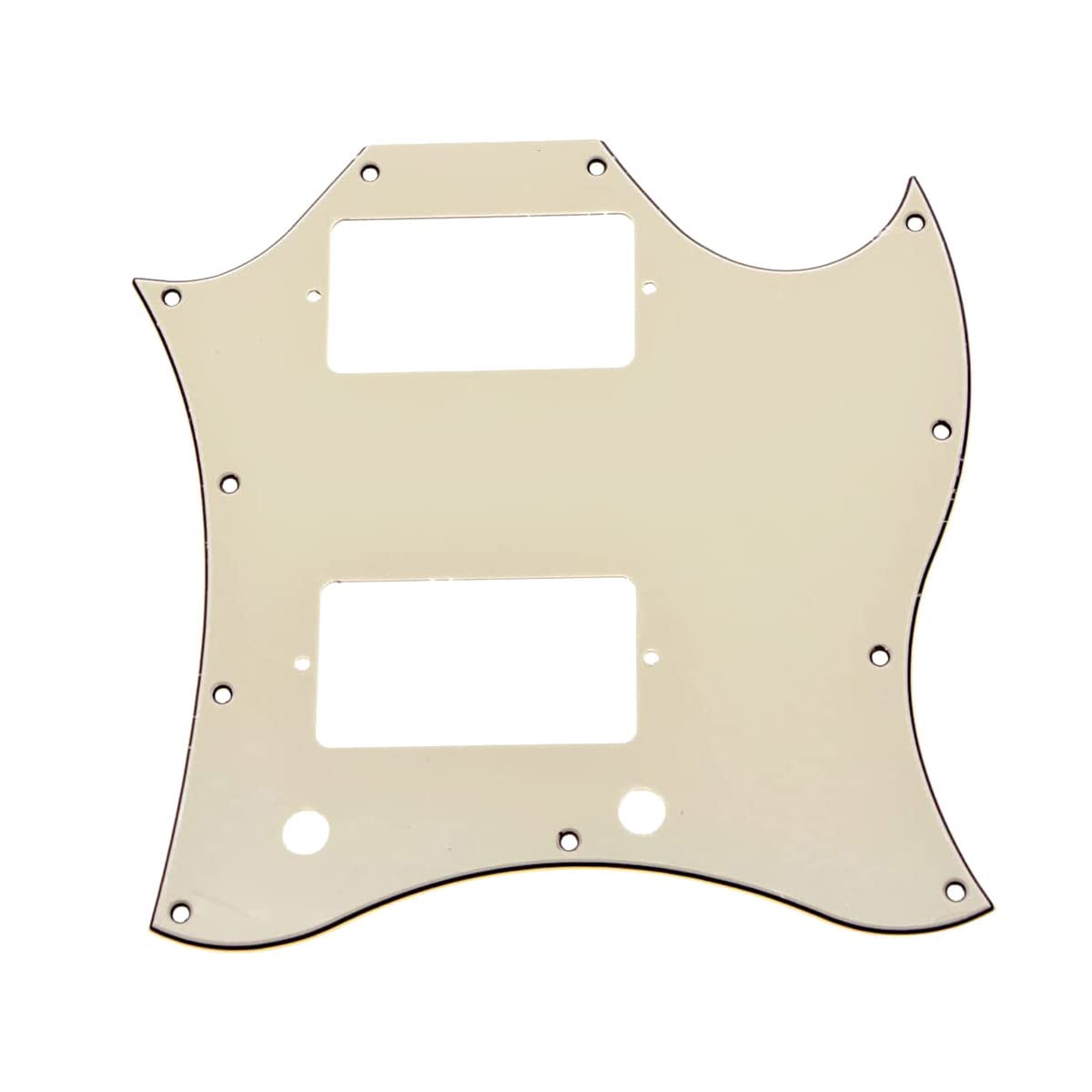Dopro American Standard Sg Guitar Full Face Pickguard Fits Usa Gibson Sg Special Guitar Aged White 3 Ply