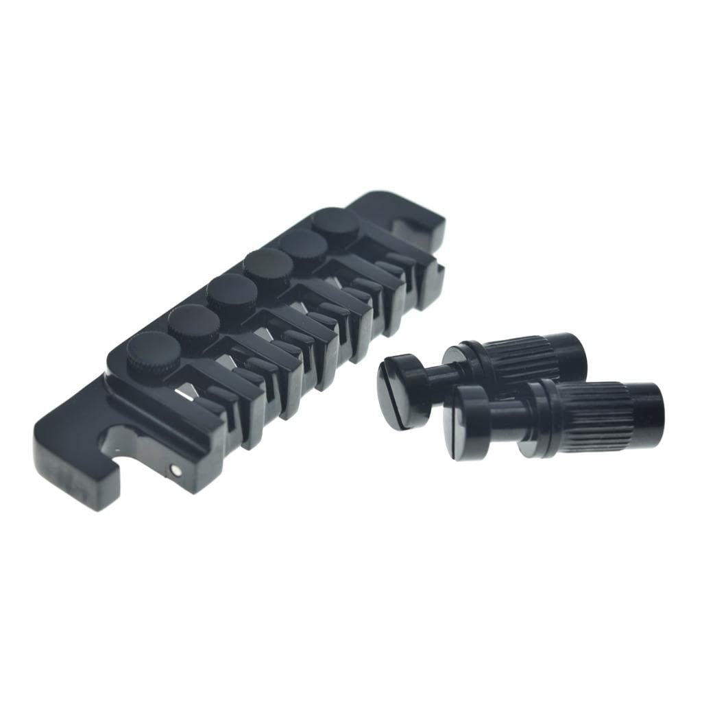KAISH Electric Guitar TP-6 Style LP Bridge Stop Bar Vintage 70's Bridge Tailpiece with Fine Tuners/Studs for LP Les Paul/SG/ES E