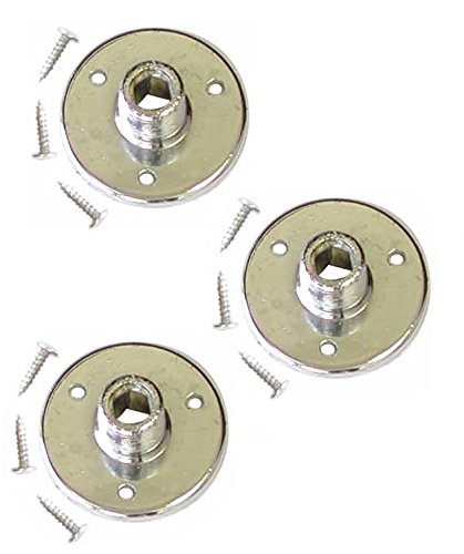 Audio2000'S Ast4264X3 3-Pack Chrome Microphone Gooseneck Table Mounts With 5/8'' X 27 Threads And Mounting Screws