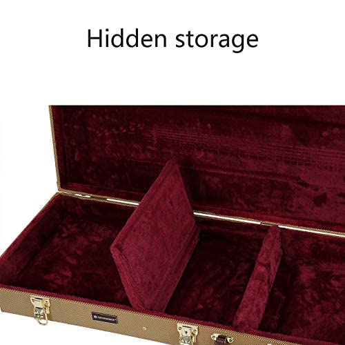 Crossrock Wooden Case Fits Fender Telecaster and Stratocaster Electric Guitars,Vinyl Tweed (CRW620ETW)