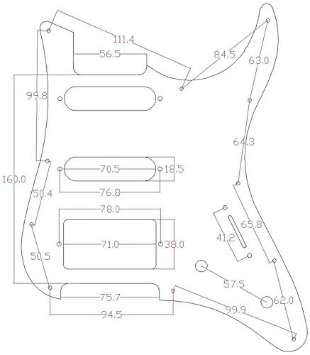 KAISH Guitar HSS Pickguard and Tremolo Trem Cover Back Plate fits Yamaha PACIFICA Guitar Dark Tortoise