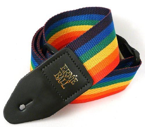 Ernie Ball Polypro Guitar Strap, Rainbow (P04044)