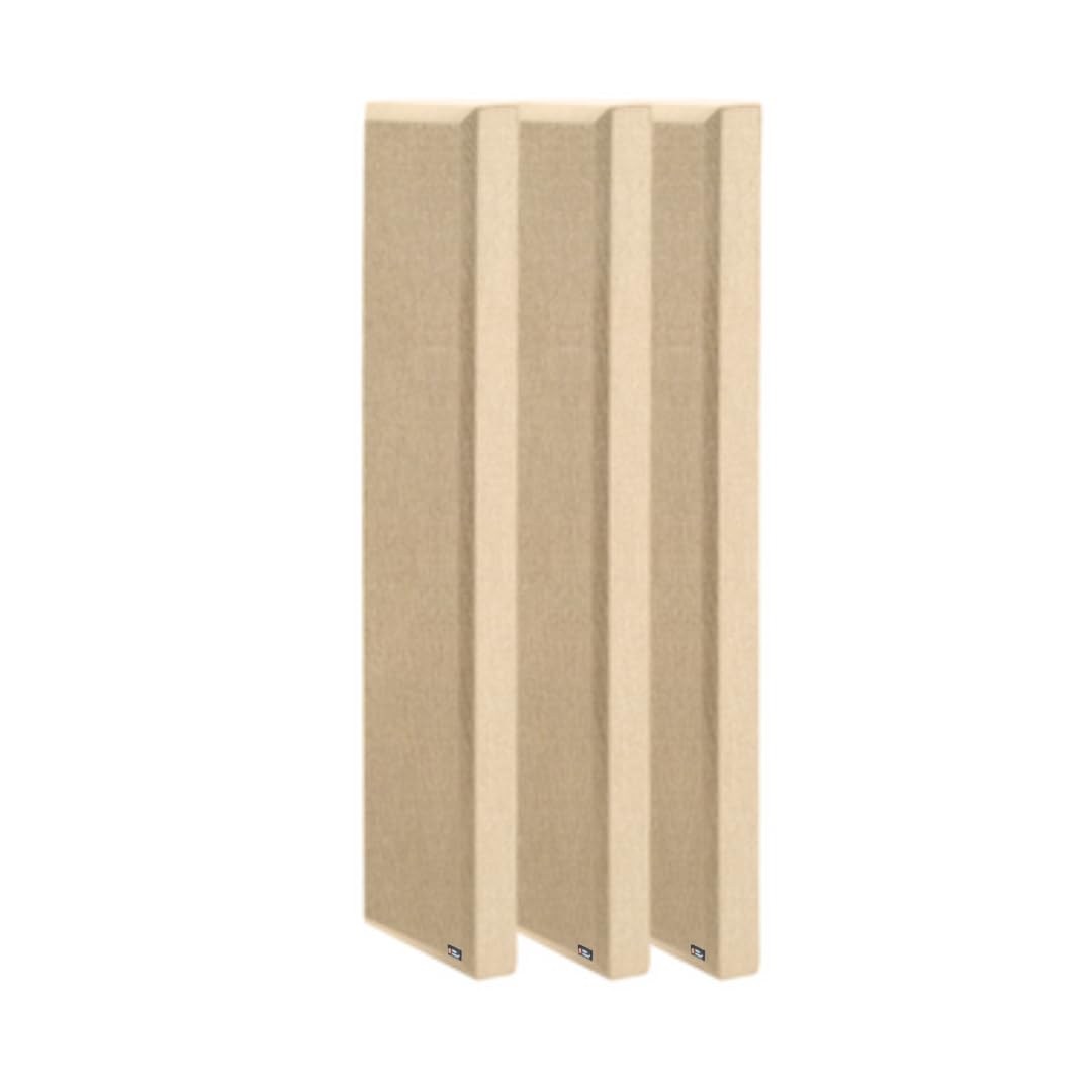 Timber Acoustics Bevelled Edge Sound Absorption Panels | Rockwool | Pine-Wood | Acoustics & Soundproofing [Set Of 3] Nrc > 0.90 
