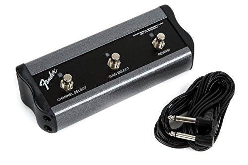 Fender 3-Button Footswitch: Channel/Gain/Reverb with 1/4-Inch Jack