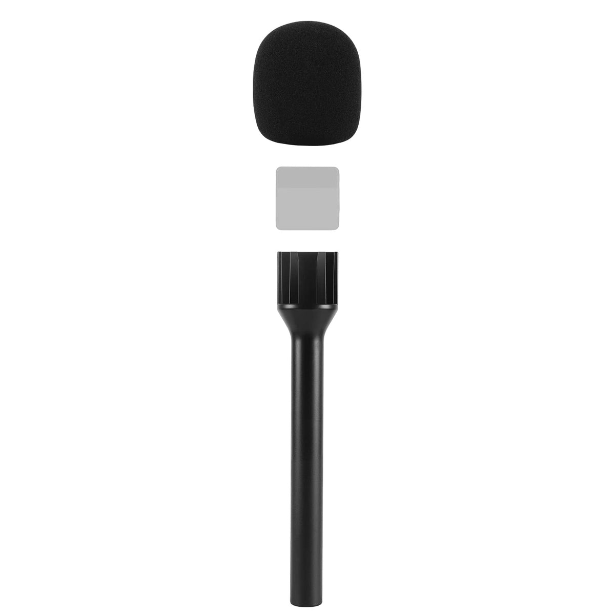 Catefo Microphone Interview Handle Interview Go Handheld Adapter With Foam For Rode Wireless Go Dji Mic Lark Max And Other Wirel