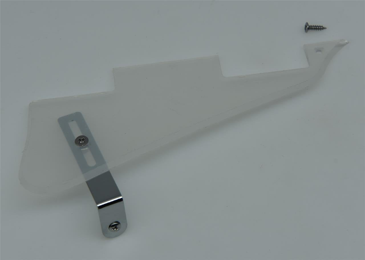 KAISH Clear Transparent LP Guitar Pickguard with Chrome Bracket for Epi Les Paul