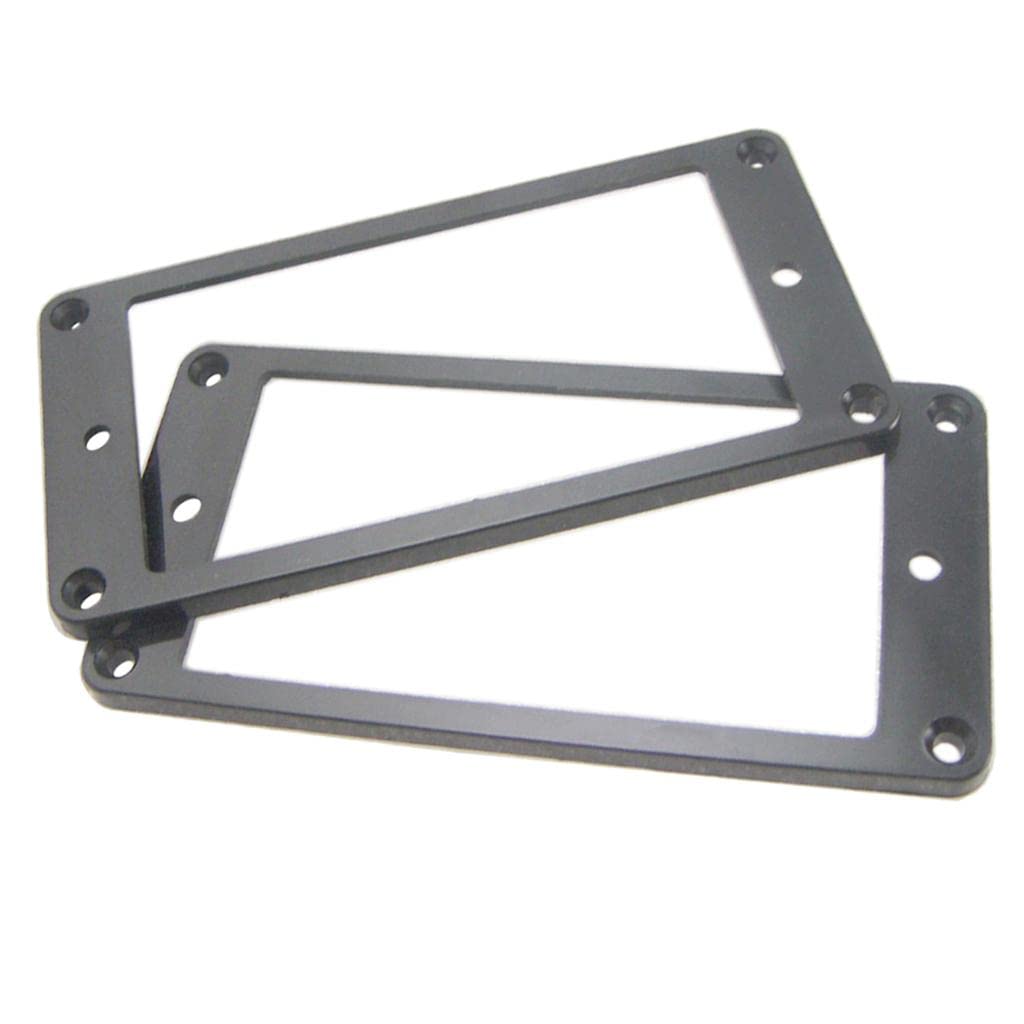 Styleheaven 2Pcs Pvc Humbucker Flat Pickup Mounting Ring Frames For Electric Guitar