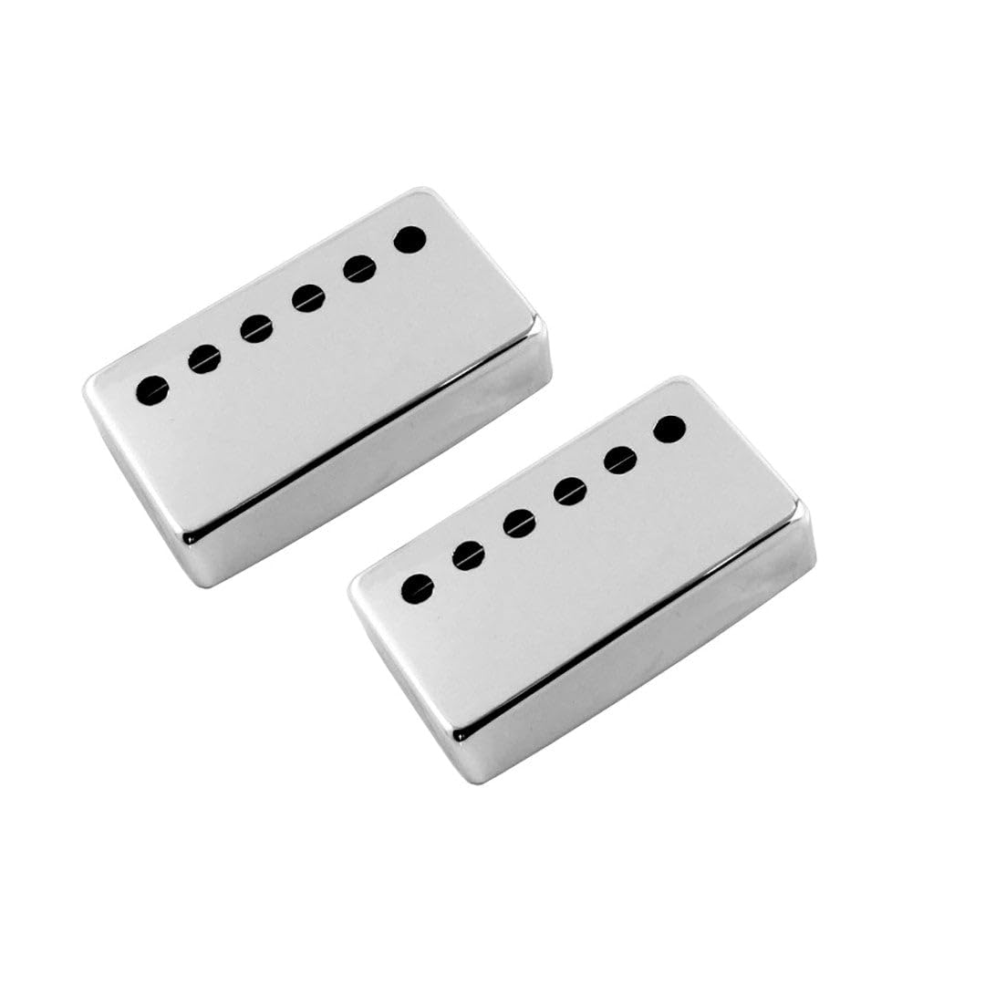 2 Metal Humbucking Pickup Covers No Plating 1 15/16 Allparts PC-0300-000