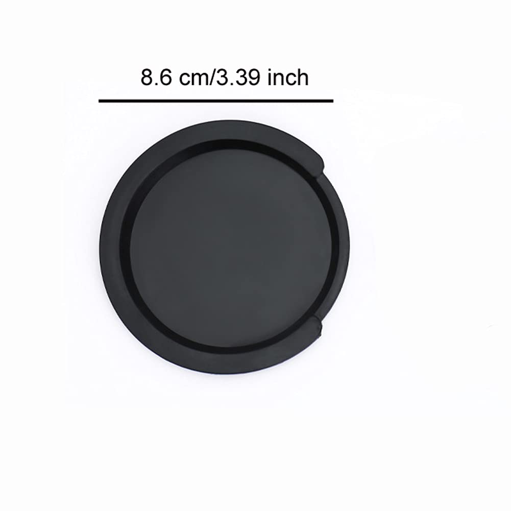 1 Piece Black Round 3.39 Inch Guitar Soundhole Cover Rubber Feedback Buster Cover Accessory