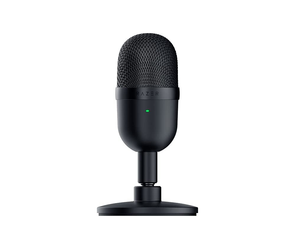 Razer Seiren Mini - USB Condenser Microphone for Streaming (Compact with Supercardioid Polar Pattern, Tiltable Stand, Integrated
