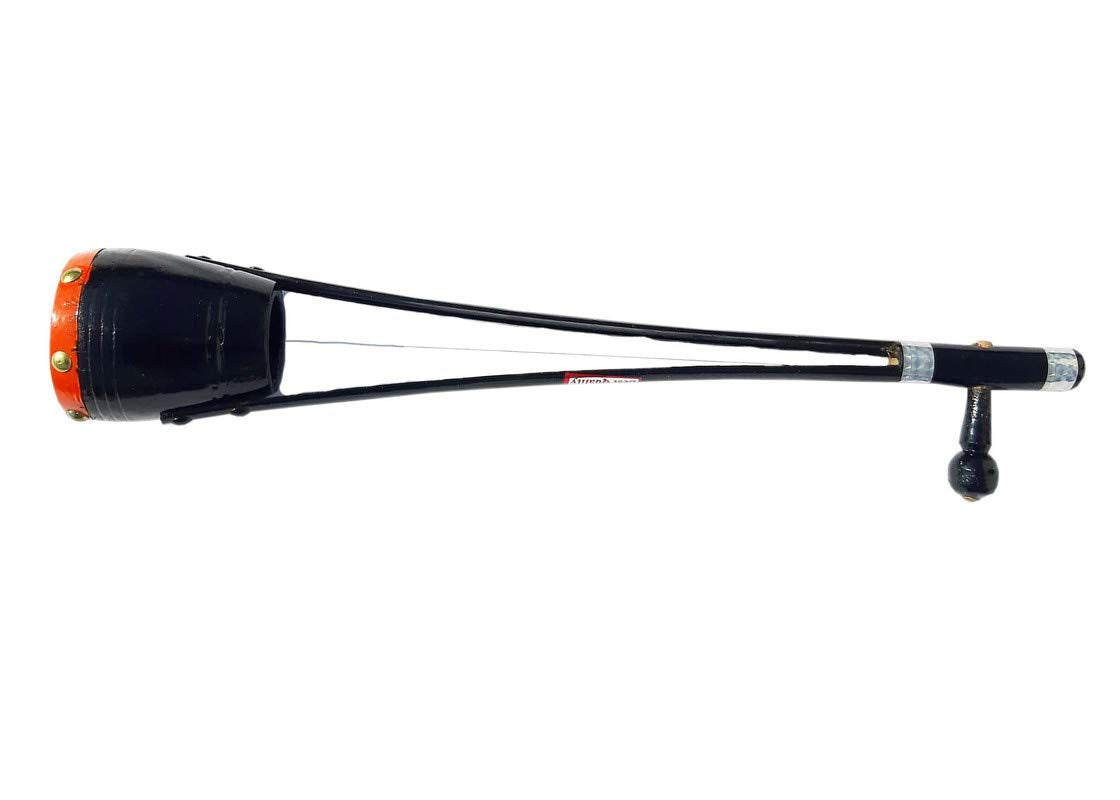 Gt Manufacturers Professional Ektaraa Wooden For Indian Folk And Classic Music, 16 Inches (Black)