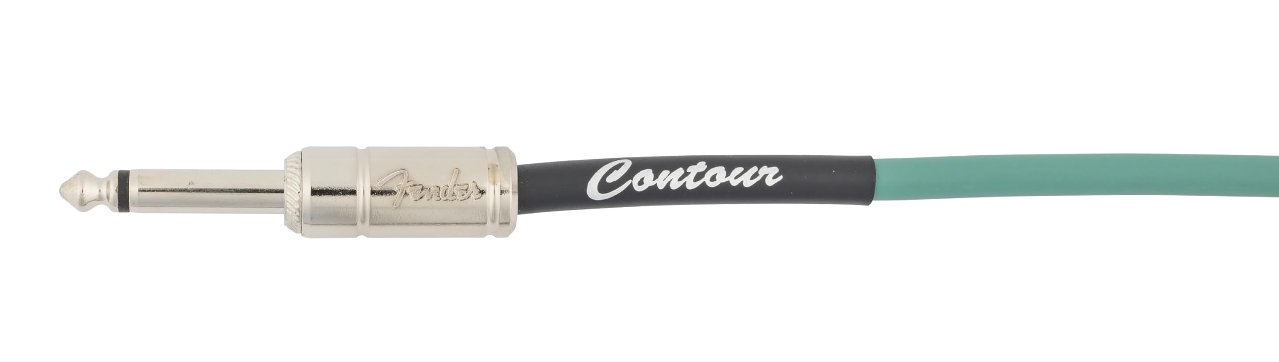 Fender Contour Instrument Cable, Guitar Cable, Guitar Accessories, Straight/Straight, Sherwood Green, 10 ft