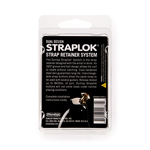 JIM DUNLOP Straplok Dual Design Strap Retainer System, Nickel