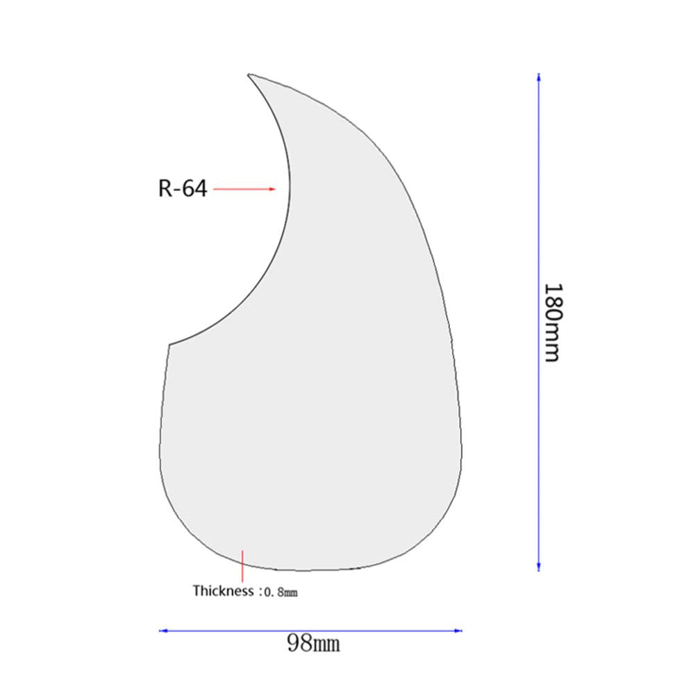 Milisten Coffee Tortoise Guitar Pickguard Self Adhesive Electric Guitar Pick Guard Scratch Plate for Guitar Replacement Parts 12