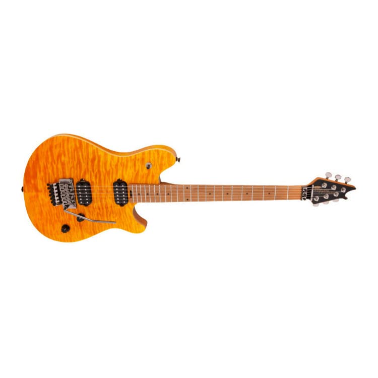 EVH Wolfgang Standard QM Electric Guitar - Trans Amber