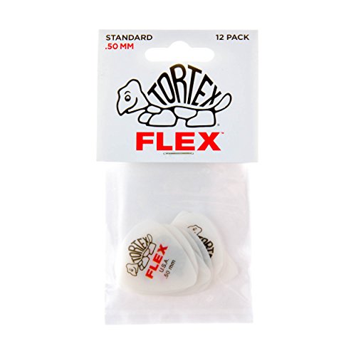 Dunlop Dunlop Tortex Flex Standard .50mm Red Guitar Pick-12 Pack