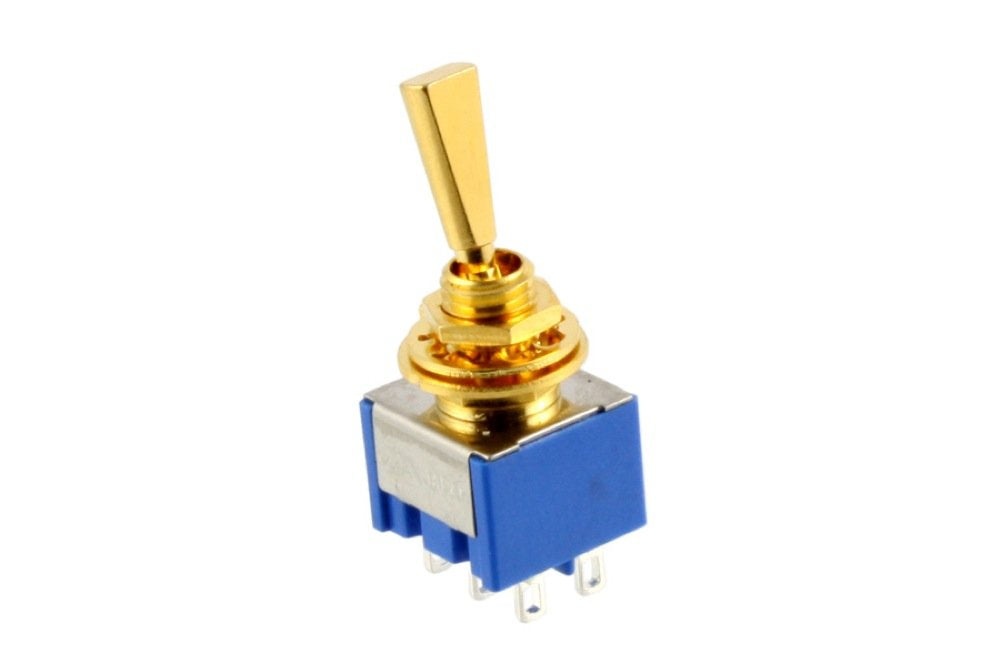3-Way Switch - Gold On Off On Mini Switch