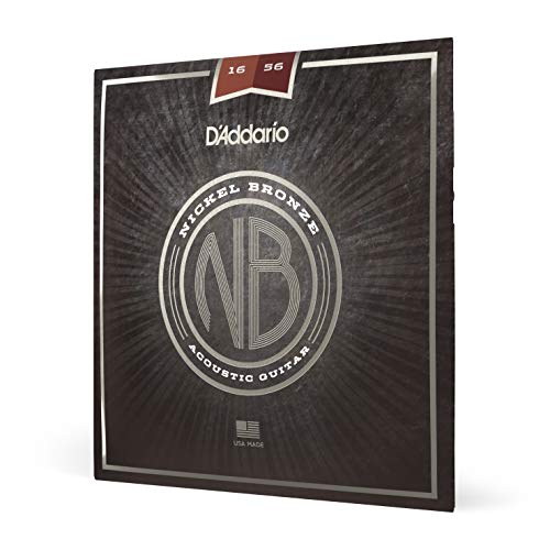 Daddario Guitar Strings - Acoustic Guitar Strings - Nickel Bronze - For 6 String Guitar - Natural, Clear, & Focused Tone - Nb165