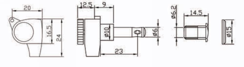 Kaynes Guitar Locking Tuners - 18:1 Gold Lock String Tuning Keys Pegs Machine Heads Tuners for Strat Tele ST TL LP SG most Elect