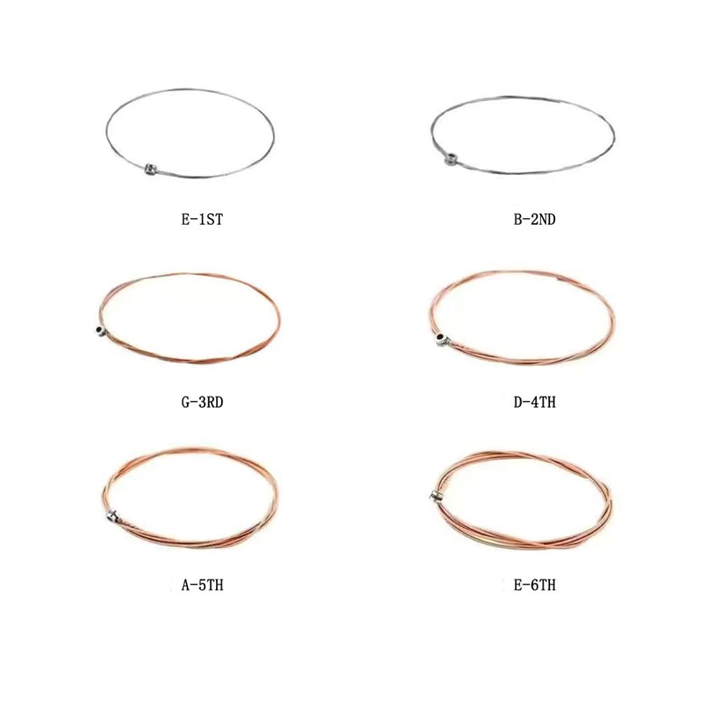 Guitar Strings set for Beginner Learner Practice(set of 6) with 3 in 1 guitar string cutter