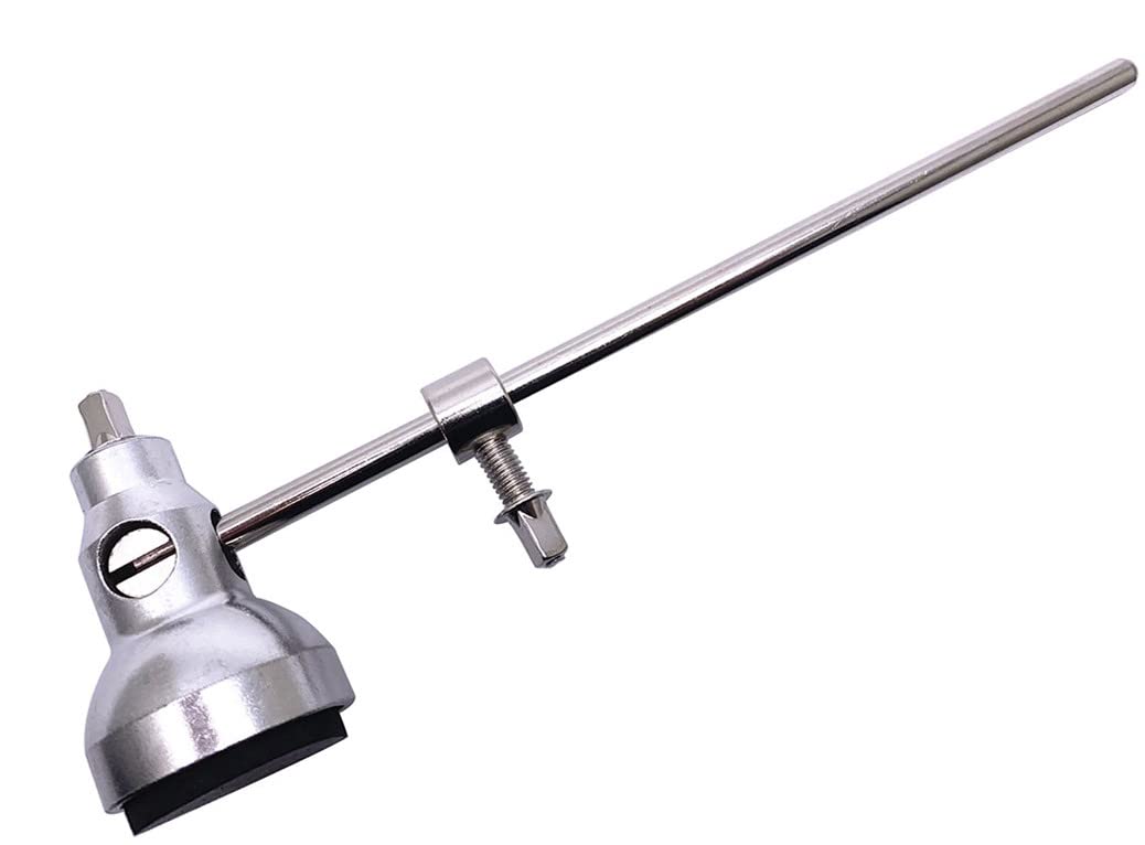 Jiayouy Stainless Steel Bass Drum Beater Adjustable Rubber Hammer Head Percussion Instrument Parts