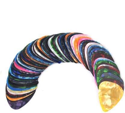 Sg Musical Basics Guitar Picks, 0.46Mm Mixed Colors, Celluloid, 2-Pieces