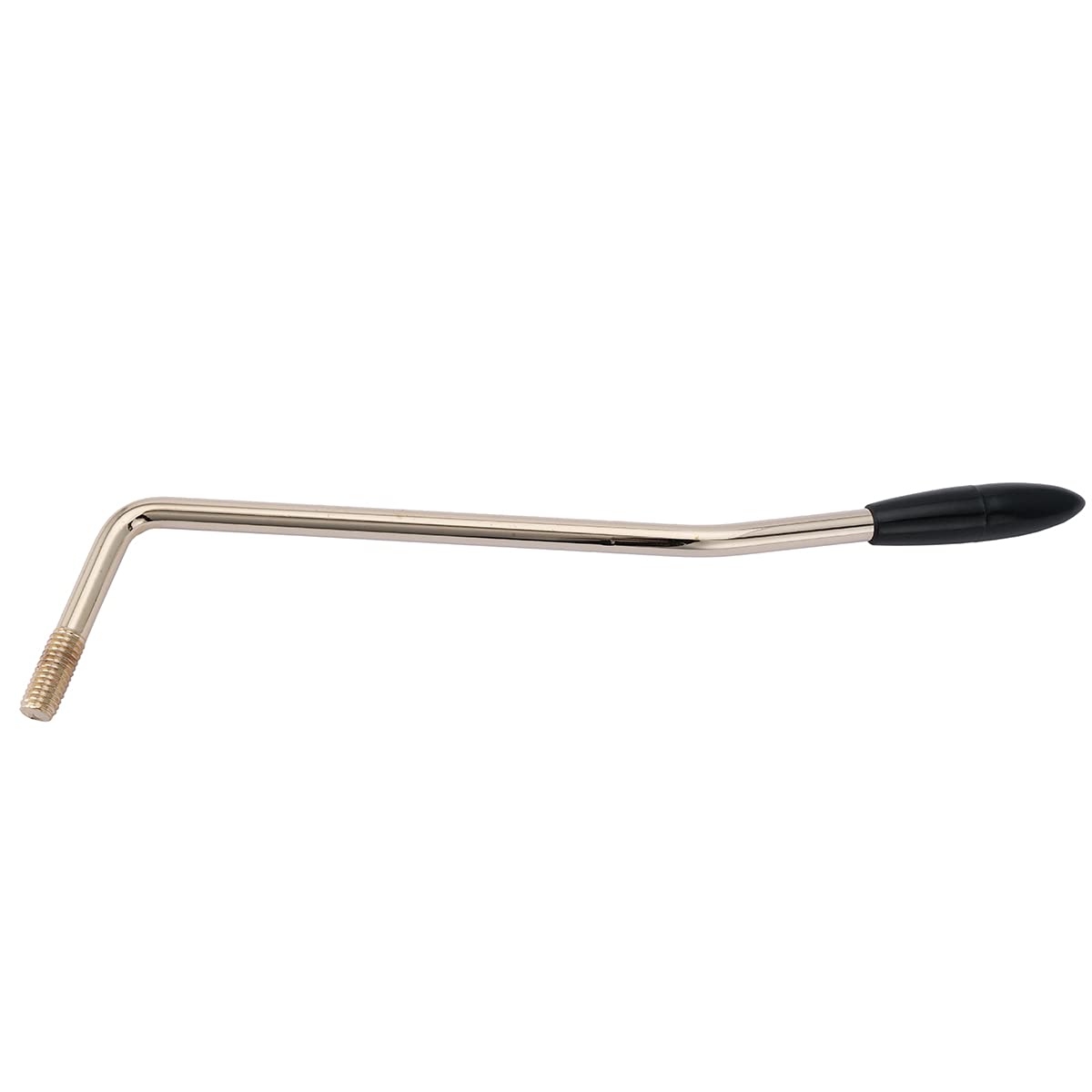 Musiclily Pro 5.8Mm Thread-In Steel Tremolo Arm Whammy Bar Vibrato Arm For Squier Strat Style Electric Guitar, Gold With Black T