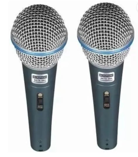 Won Microphone Beta 58A Dynamic Cardioid Vocal Multipurpose Mic With 12 Ft Xlr Cable Microphone