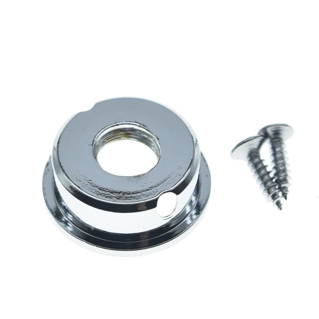 KAISH Chrome Brass American Thread Electric Guitar Jackplate Electrosocket Jack Plate for FD American/MIM Style Tele/Telecaster