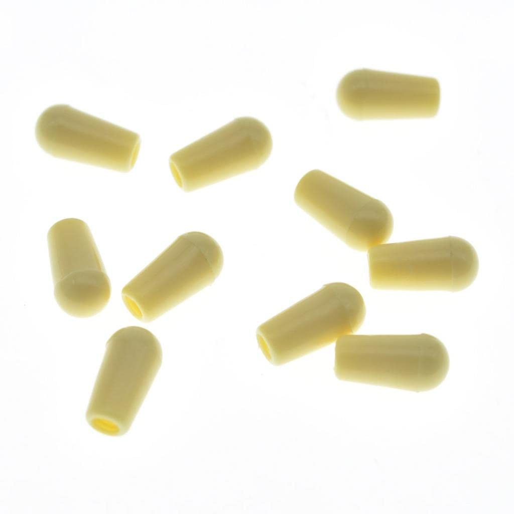 Kaish 10Pcs American Thread 3 Way Toggle Switch Tip Switch Cap Knob For Usa Les Paul Pickup Selector Switch/Switchcraft Switch A