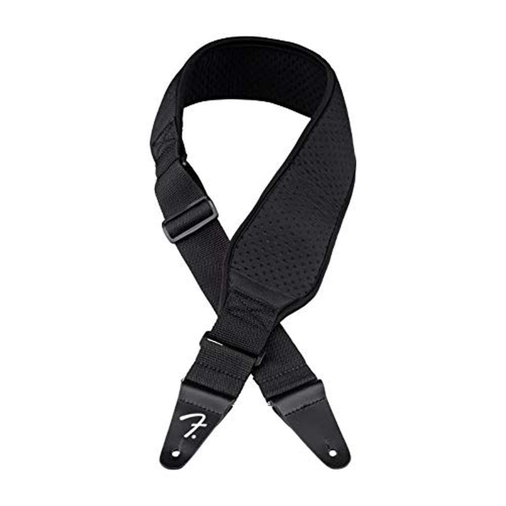 Fender Swell Neoprene Guitar Strap, Guitar Accessories, 3in, Black