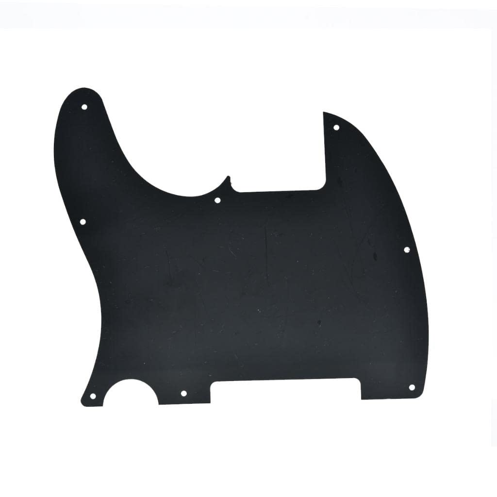 Dopro 8 Hole Tele Blank Guitar Pickguard Scratch Plate for FD Telecaster Esquire Mattle Black