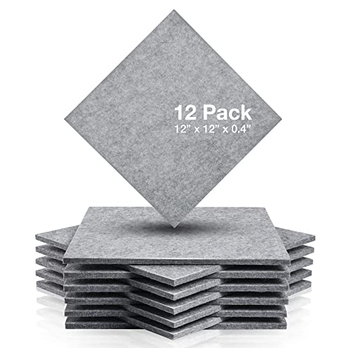 Fstop Labs Acoustic Foam Panels, 12'' X 12'' X 0.4'' Acoustic Sound Absorbing Panel Tiles, Acoustic Panels, Absorption Insulatio
