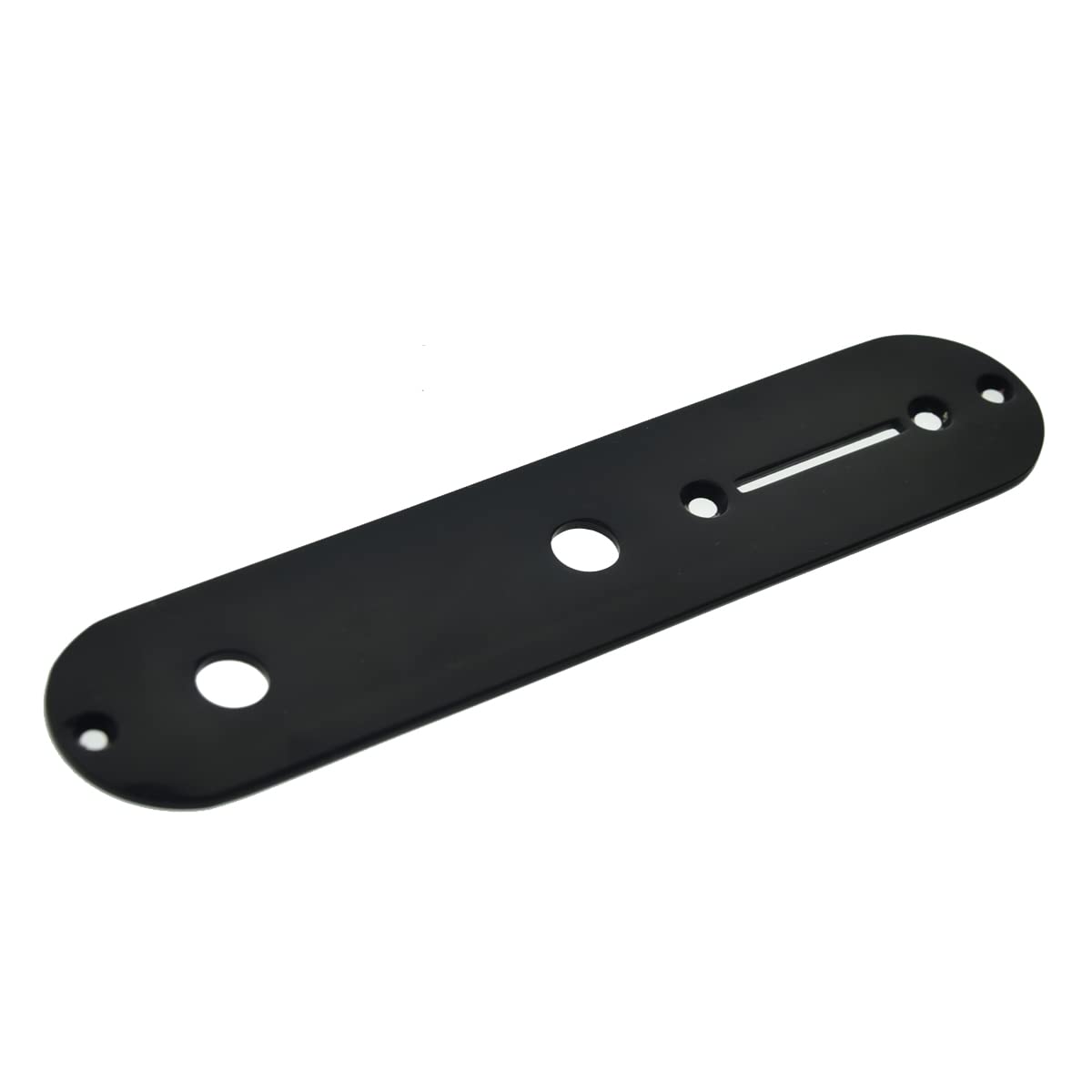 Dopro Tele Guitar Control Plate With 25/64'' Diameter Pot Holes For Telecaster Guitar With Cts Pots Black