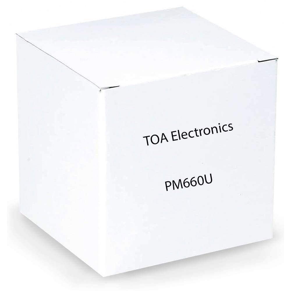Toa Pm-660U Desktop Paging Microphone, Unidirectional Polar Pattern, 600 Ohm Balanced Rated Impedance, -58 Db Rated Sensitivity,