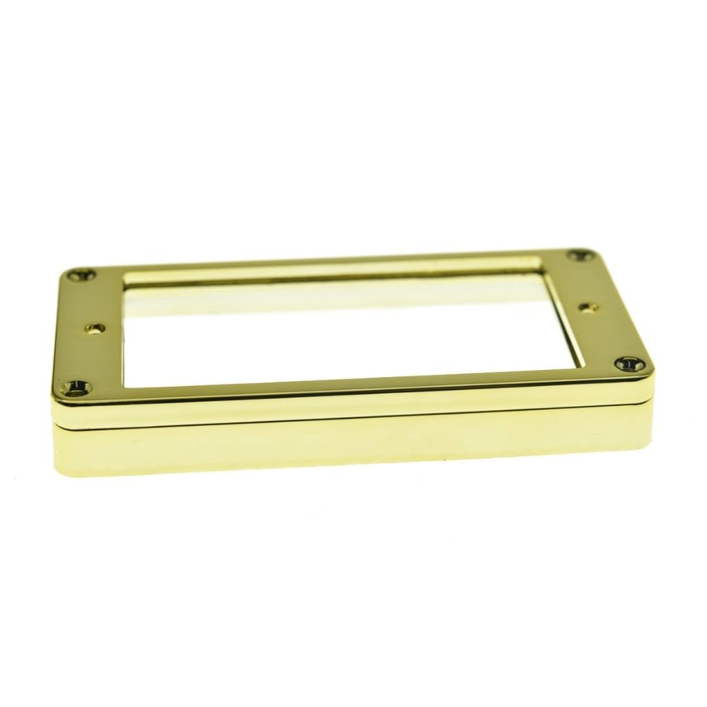KAISH 2pcs Gold Humbucker Pickup Ring Flat Base Bottom Frame for Epiphone LP Guitar