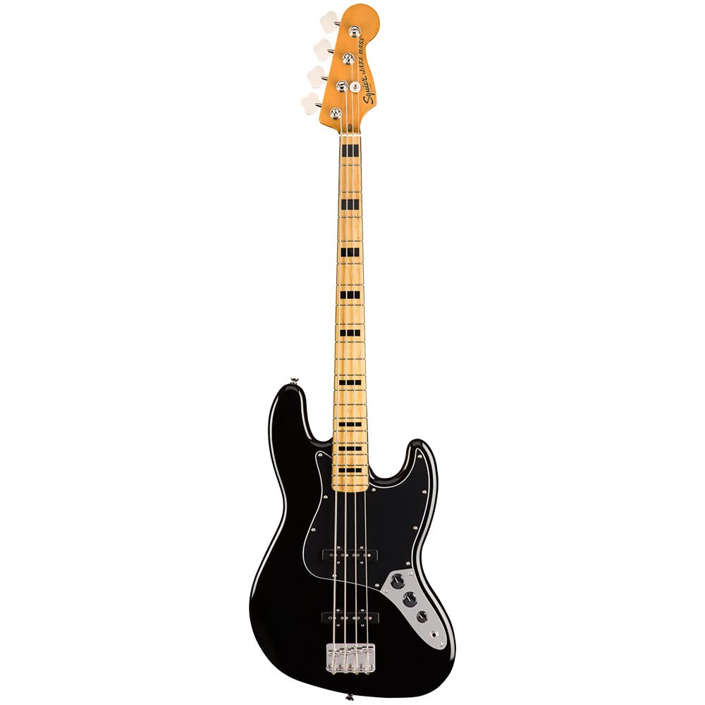 Squier Classic Vibe 70S Jazz Bass, Black, Maple Fingerboard