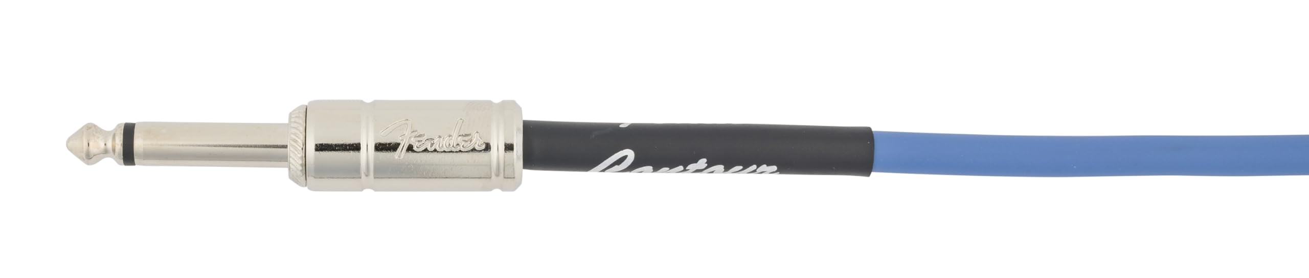 Fender Contour Instrument Cable, Guitar Cable, Guitar Accessories, Straight/Straight, Lake Placid Blue, 18.6 ft