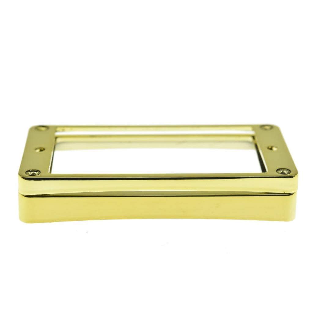KAISH 2pcs Gold Humbucker Pickup Ring Curved Bottom Frame for Epiphone Les Paul