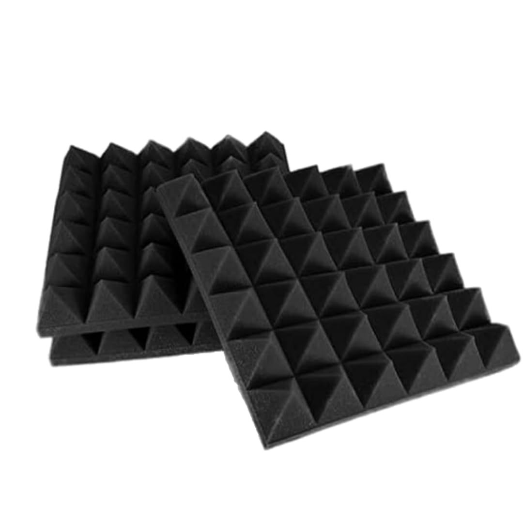 Timber Acoustics Pyramid Acoustic Foam Panels | Studio Soundproofing And Noise Reduction | Diy Acoustic Panels Room Acoustics | 
