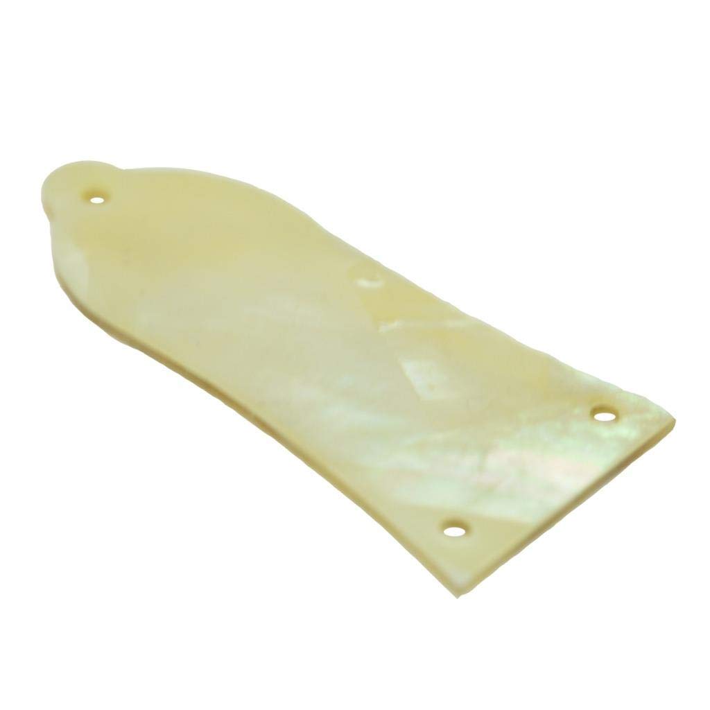 KAISH Pure CUSTOM Made Natural Yellow Pearl Guitar Truss Rod Cover with 3 Hole for Epiphone LP Les Paul
