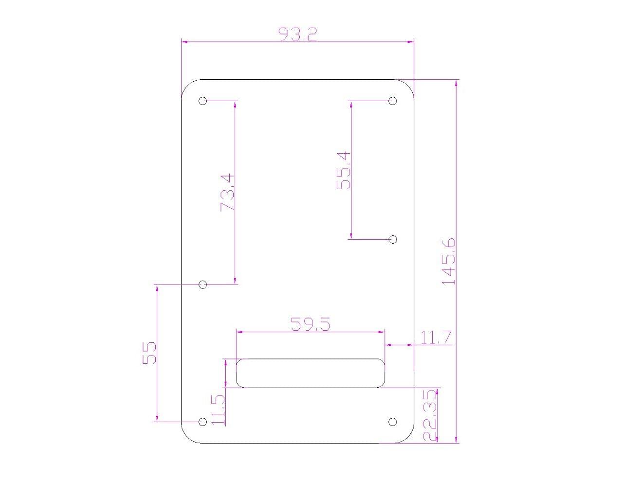 Dopro Aluminum Anodized Modern ST Strat Back Plate Tremolo Trem Cavity Cover for American/Mexican FD Stratocaster Silver