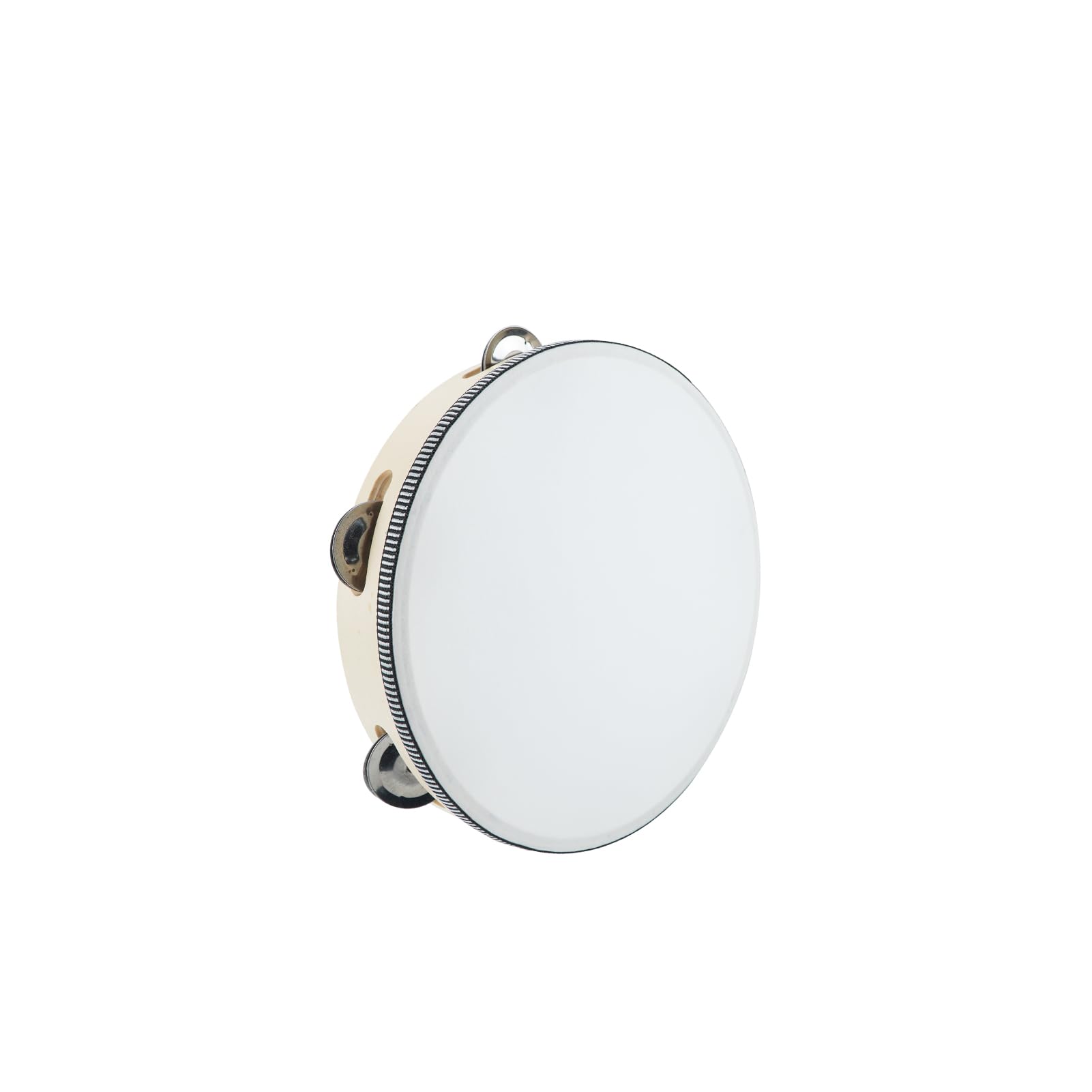 8 inchTambourine For Adults Hand Held Wood Tambourine Comes In Single Row Metal Jingles Tambourine Musical Tambourine Gift Rhyth