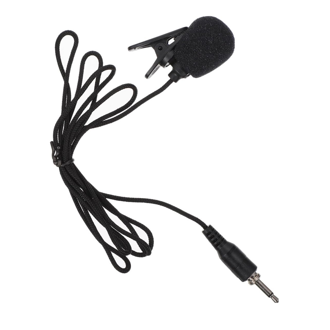 Biudeco Clip Lavalier Mic Portable Threaded Condenser Microphone For Mobile Devices Audio Recording For Camera Laptop Tablet Use